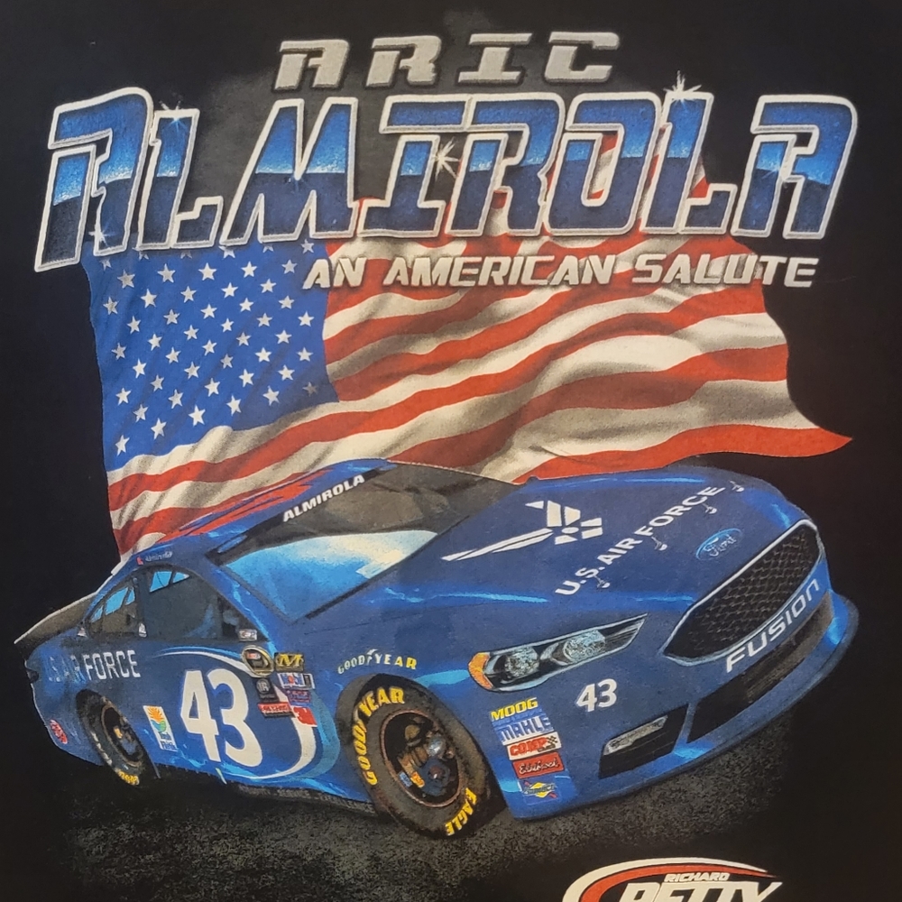 Aric Almirola NASCAR Petty Motorsports Racing T-Shirt- Large